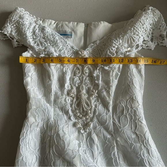 Scott McClintock vintage 80’s 90’s women’s  petite lace dress - Picture 10 of 16